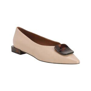 ANGEL ALARCON Made In Spain Leather Ornament Ballet Flats